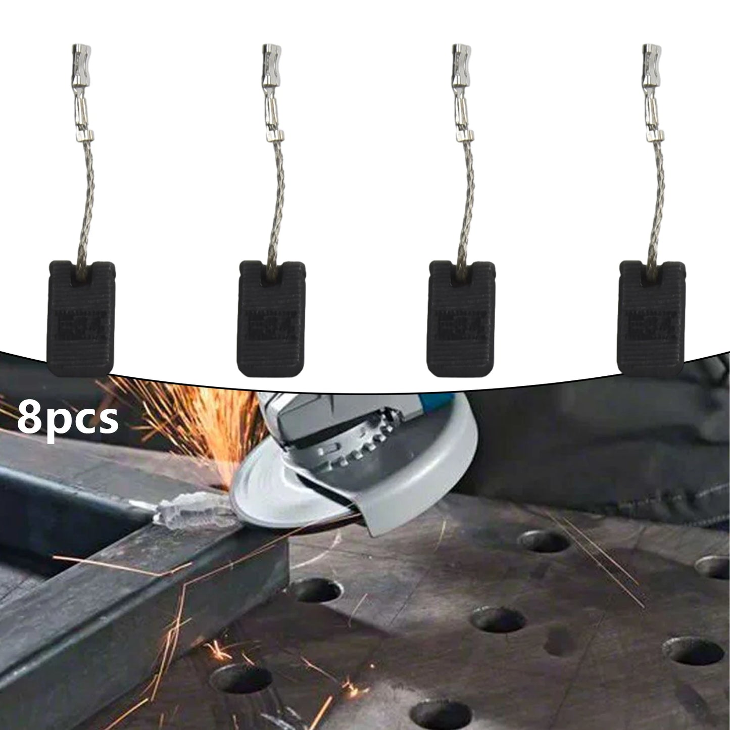 Set of 8 Carbon Motor Brushes for Bosch GWS 1000 1100 1400 10 11 14 15125 Long Lasting Performance and Reliability