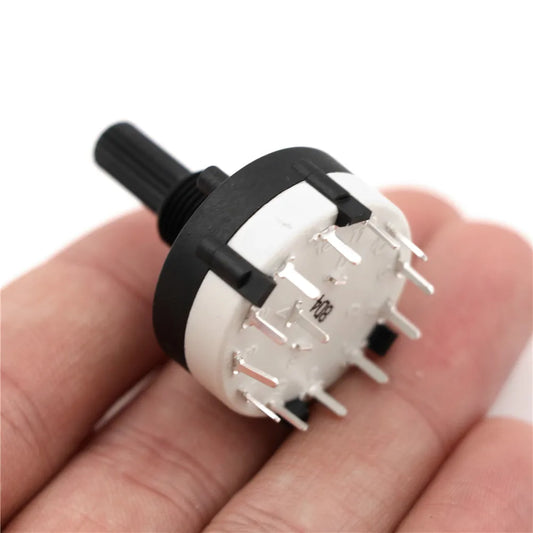 2pcs RS26 1 Pole Position 12 Selectable Band Rotary Channel Selector Switch