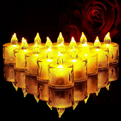 Heart-Shaped LED Flameless Candle Battery Tealight for Home Decor