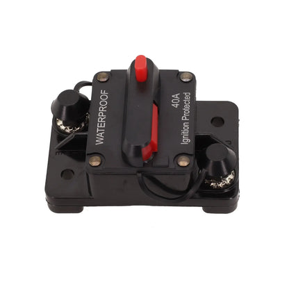 Color Black Manual Reset Fuse Sealed And Waterproof M6 Connection Studs Manual Reset Switch Protective Rubber Cap