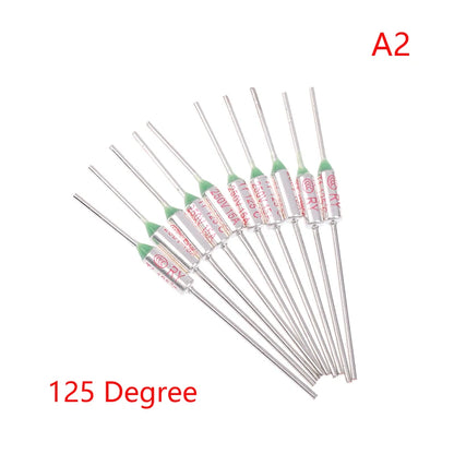 10Pcs RY Thermal Fuse 15A 250V Temperature Cutoff 121C–192C