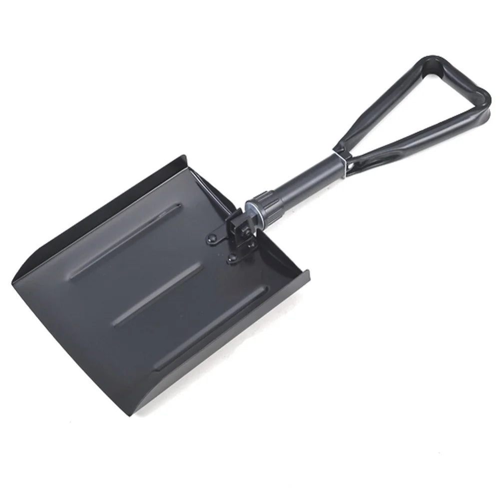 For Car Trunk Folding Snow Shovel Black Compact Snow Shovel With Pouch Snow Shovel Carry Pouch Included Multi-purpose Use