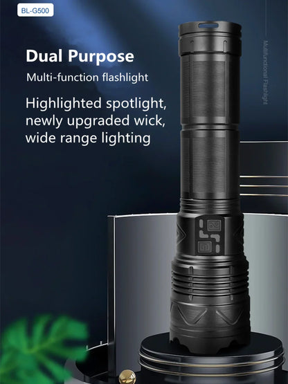 Ultra Bright 1000000LM Tactical Zoom Flashlight Rechargeable Torch