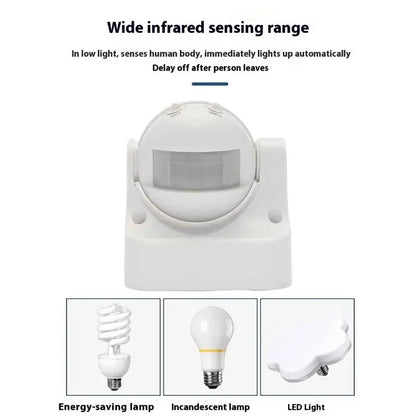 AC 100-240V PIR Motion Sensor Switch IP44 Automatic Light Switch