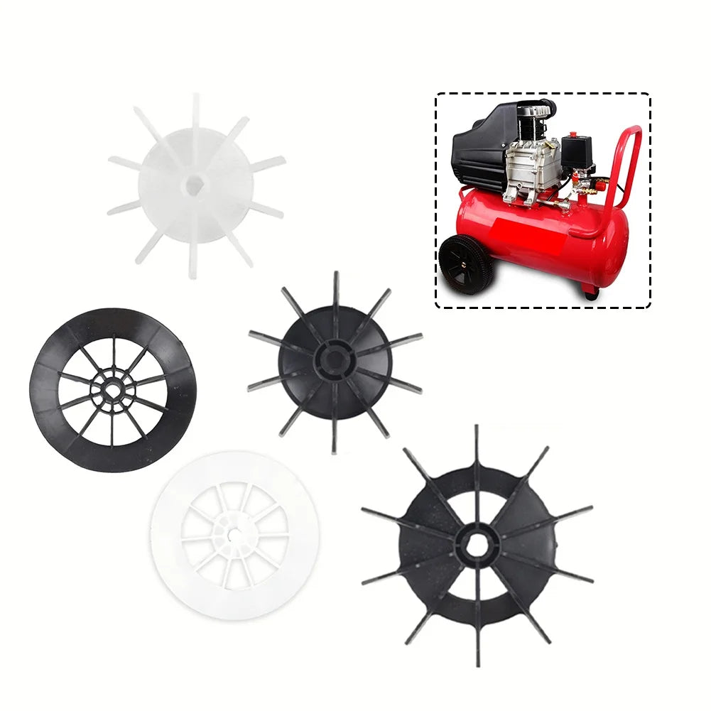 Plastic Replacement Fan Blade for Air Compressor Compatible with Direct Online Motor Features Low Noise and Stable Structure