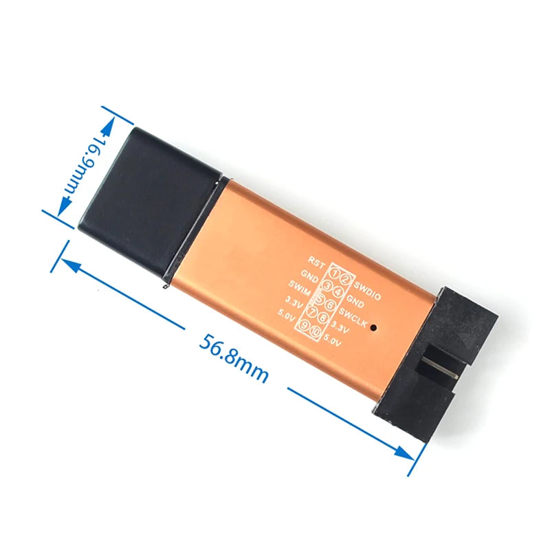 ST-LINK V2 Mini Programmer Debugger for STM8 STM32 with Dupont Cable and Protective Cover