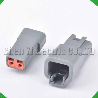 2 Pin DTP Grey Waterproof Connector DTP06-2S DTP04-2P 12AWG 15cm for Truck Cummins
