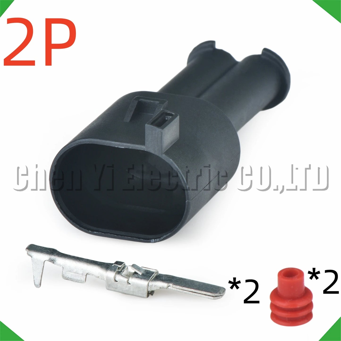 2 Pin ABS Sensor Connector 357973202 For VW Jetta Santana Golf