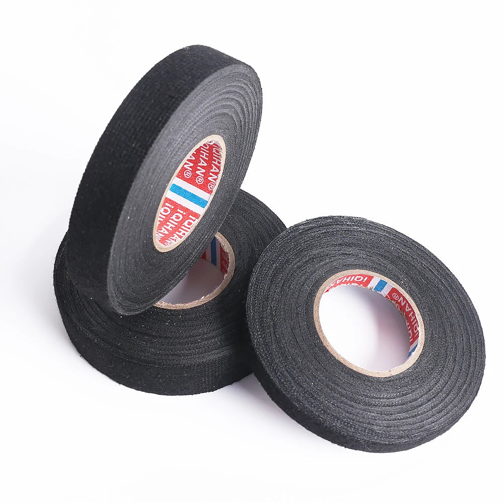 Electrical Insulating Tape Heat Resistant Harness Tape 8/15/19mm Car Wiring Loom Protection Waterproof Adhesive Tape