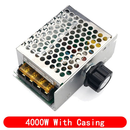 New 4000W Imports Of High-Power Thyristor Electronic Regulator Dimming Speed Thermostat Housing With Lnsurance