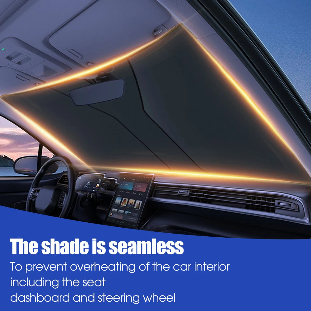 Car Front Window Sunshade Cover Sun Shade Windshield Visor Windscreen Folding Auto UV Protection Curtain Styling Accessories
