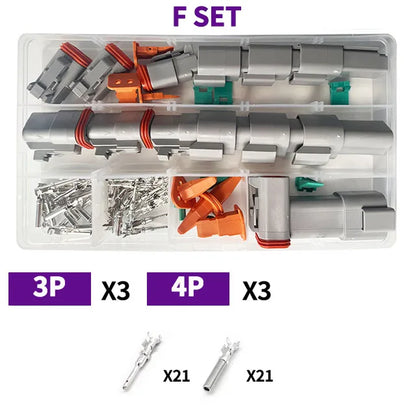 Deutsch DT Series Waterproof Connector Kit with Pins DT06-2/3/4/6S DT04-2/3/4/6P