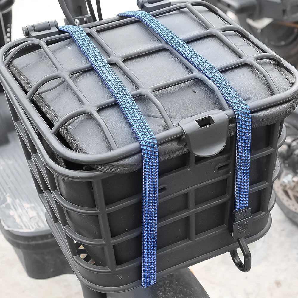 Motorcycle Bungee Cord Luggage Strap with Steel Hooks Cargo Tie Down