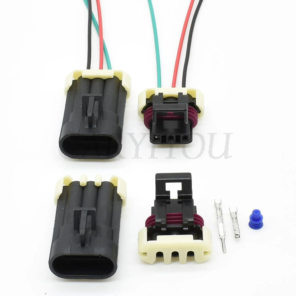 3-Pin 1.5mm Front Lamp Socket Connector 1212961 12129615 12110293 DJ7032Y-1.5 for Chevrolet GM