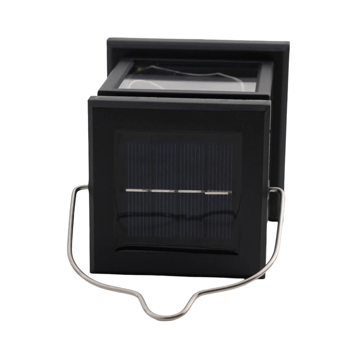 1pc LED Lantern Lamp Outdoor Garden Warm Light Waterproof Solar Powered Golden Copper Wire Hanging Lightweight