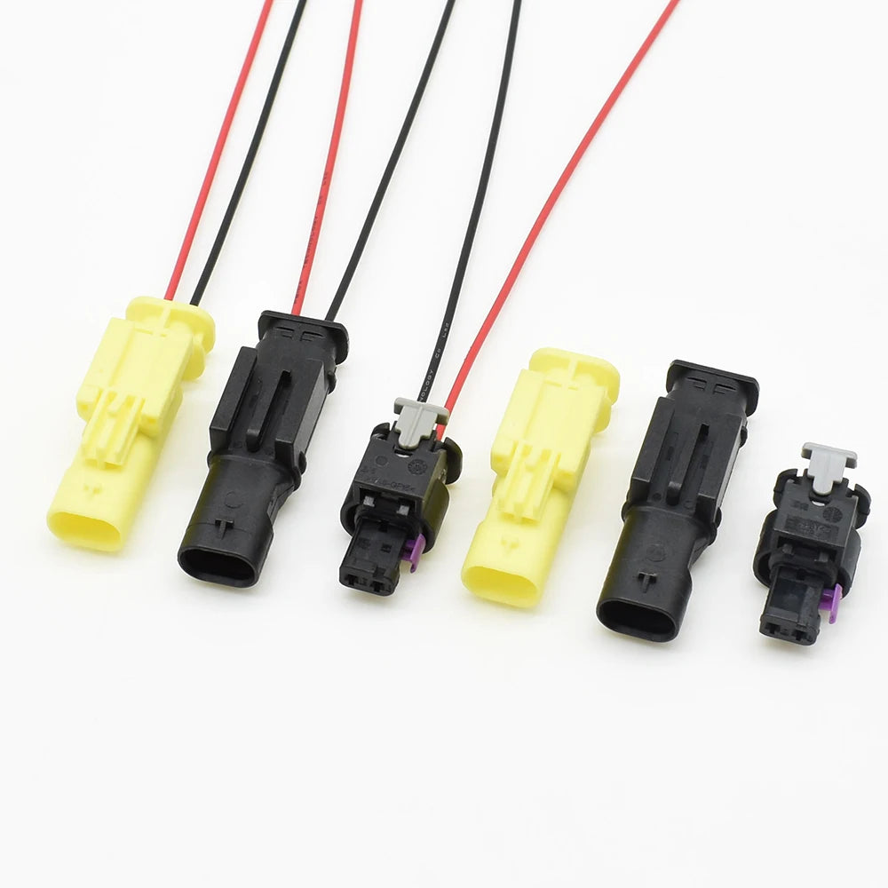 2 Pin Male and Female Urea Sensor Fuel Nozzle Plug Connector for Volkswagen Audi Compatible with 1-1703498-1 1-1924067-4