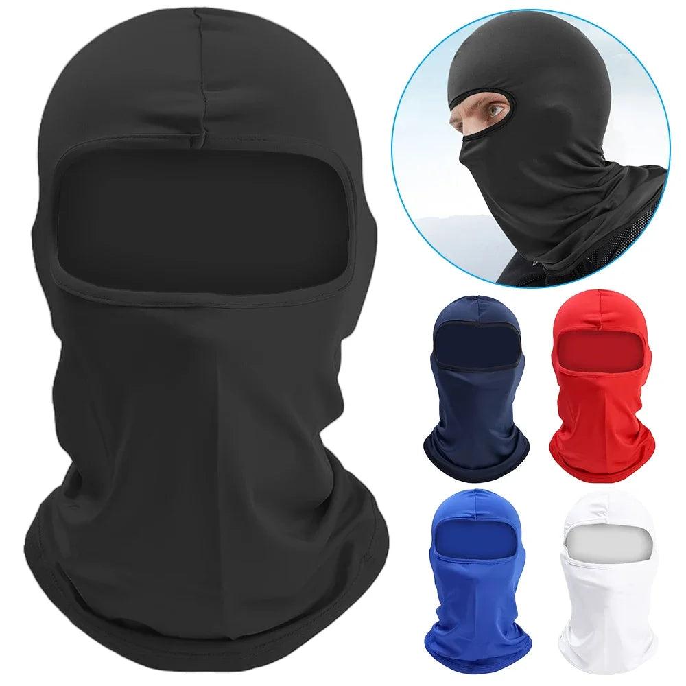 Breathable Ice Silk Cycling Balaclava Face Mask Neck Cover