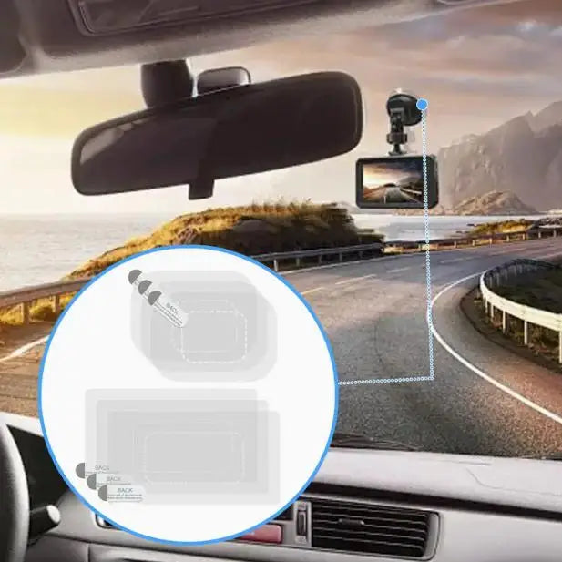 Car DVR Static Sticker Windshield Mounting Electrostatic Pad for Dash Cam