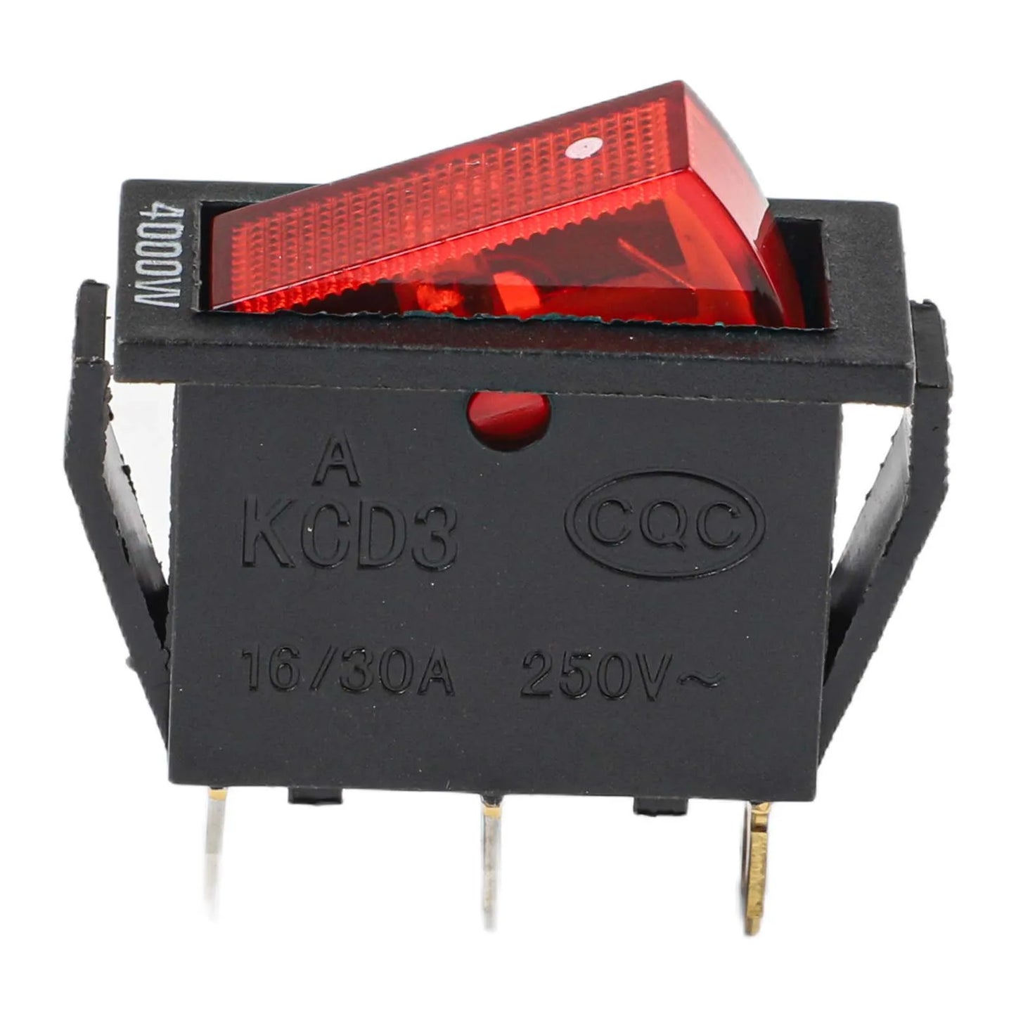 KCD3 Red Button On-Off 3Pin DPST Plastic And Metal Boat Car Rocker Switch 15A20A 250V125VAC 31x14x32mm Electrical Appliances