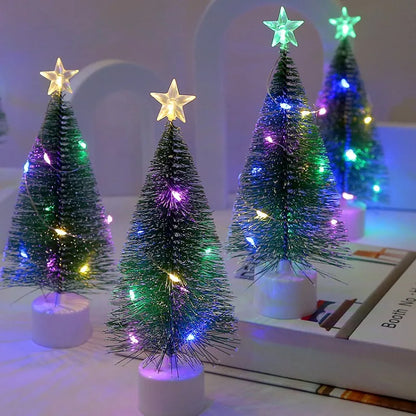 1/3PCS Christmas Tree Night Light Pine Needle String Lights Battery Powered for Home Desktop Decor New Year Party Gift Decor