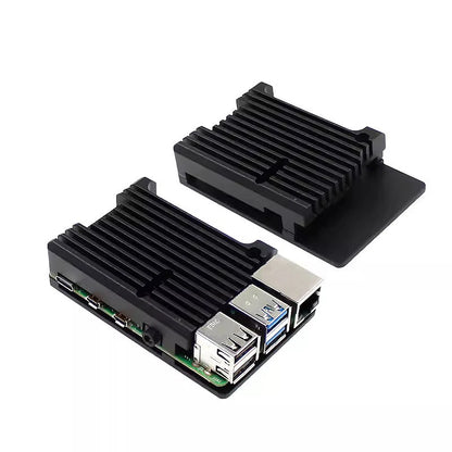 Raspberry Pi 4/3 Aluminum Case with Dual Cooling Fans Metal Enclosure for RPI
