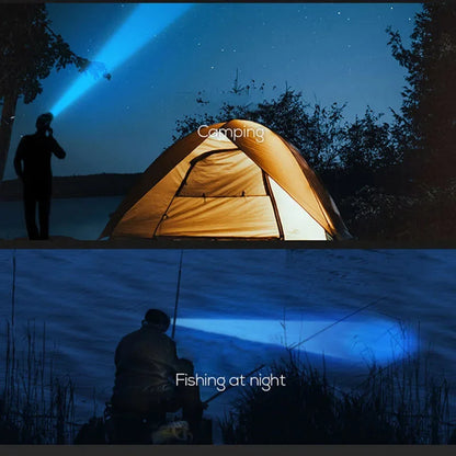 5/11 LED Headlamp Strong Light Head Torch USB Rechargeable Headlight Built-in 18650 Battery Outdoor Fishing Camping Lantern