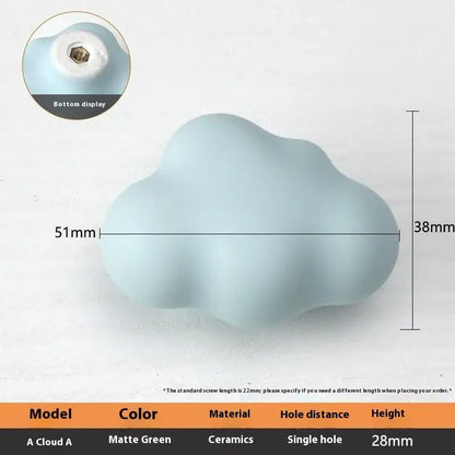 1pc Children's Furniture Handles Nordic Ceramic Children Room Cabinet Handles Macaron Colorful Round Drawer Knobs And Pulls