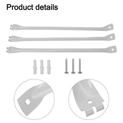 3 Pack Metal For Wire Shelf Support Brackets for Closets Built to Provide Strong Support with Enhanced Load Capacity