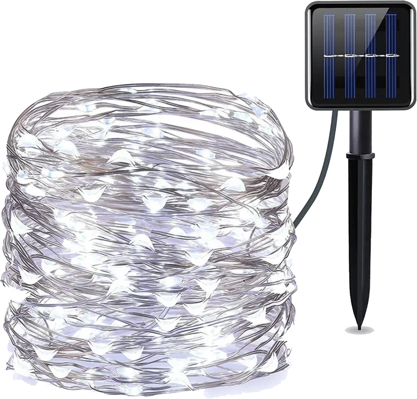 Solar LED Fairy Light Outdoor Waterproof Garland String Lights for Christmas Party Garden Decor