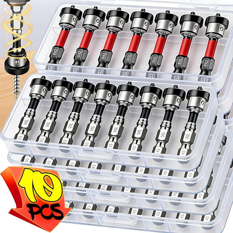 Magnetic Positioning Screwdriver Bits PH2 Batch Head Screwdrivers Drill Bit for Plasterboard Drywall Screw Bits Drilling Tools