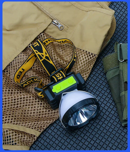 COB LED Induction Headlamp USB Rechargeable 5 Mode 18650 Headlight