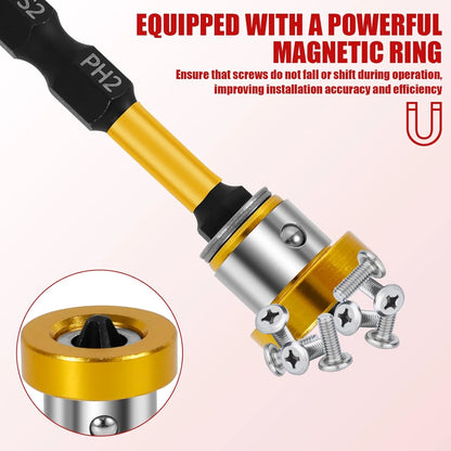 Magnetic Plasterboard Screws Cross Positioning Screwdriver Bits Drywall Screw Depth Setter Locating Batch Head Drilling Tools