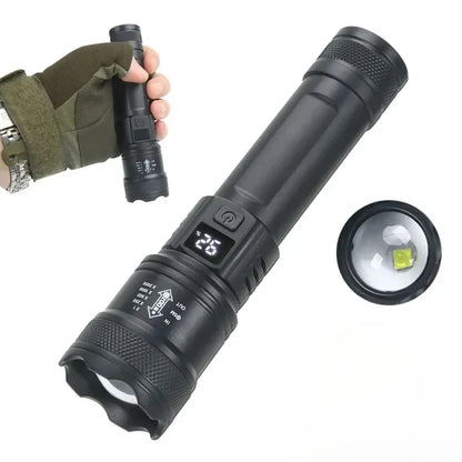 Outdoor USB rechargeable LED security patrol broken window 4modes strong light led flashlight for self-defense wolf tooth stick