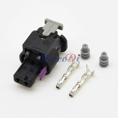 2 Pin Male and Female Urea Sensor Fuel Nozzle Plug Connector for Volkswagen Audi Compatible with 1-1703498-1 1-1924067-4