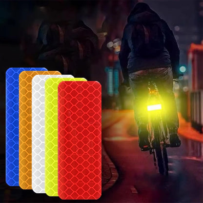 Car Bumper Reflective Sticker Strip – Auto Safety Warning Reflector Tape for Exterior & Interior (10pcs)