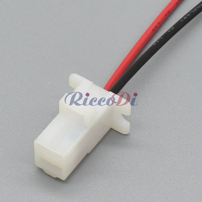 2 Pin 6.3mm White ABS Connector 6120-3523 6110-4623 DJ70224-6.3 PA66 Household Car Wiring