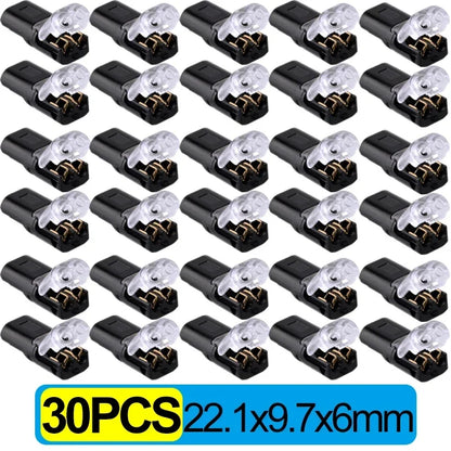 100x Waterproof Plug Wire Connector 2 Pin Way Cable Plug Car Electric Wire Snap Connectors Strip Terminal Connection Wholesale