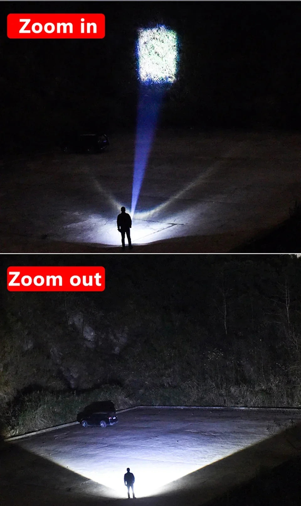 Ultra Bright LED Flashlight T6 Rechargeable Tactical Clip Torch