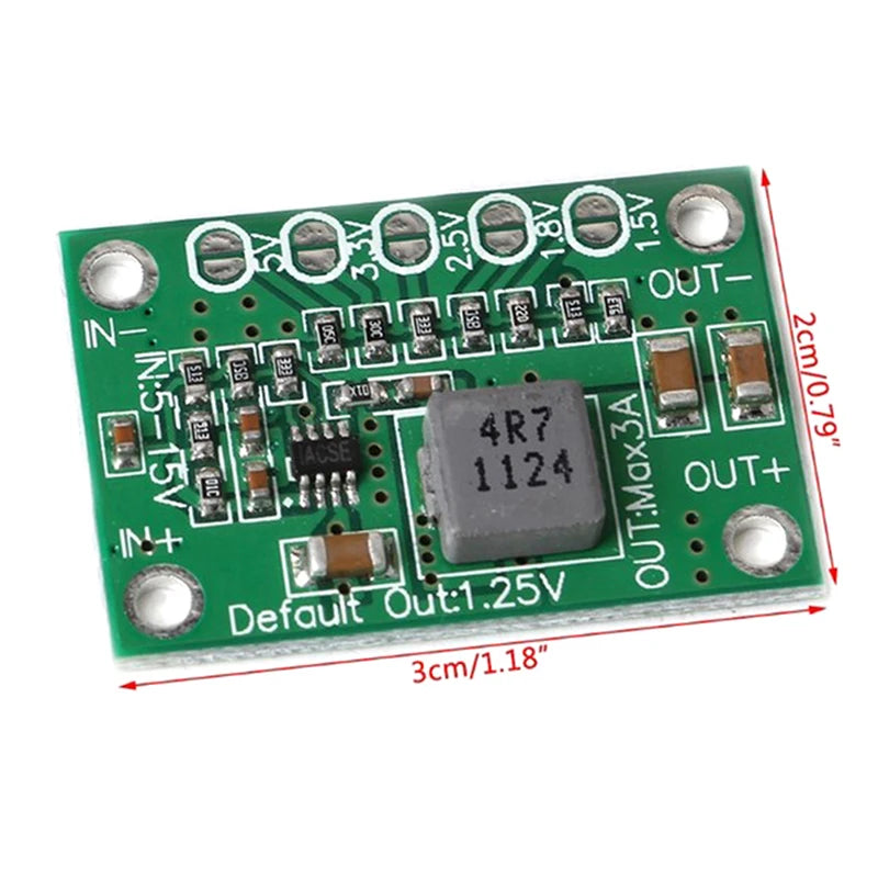 1/3/5pcs DC Voltage Regulator Step Down Power Supply Module 5-16V To 1.25V 1.5V 1.8V 2.5V 3.3V 5V 3A
