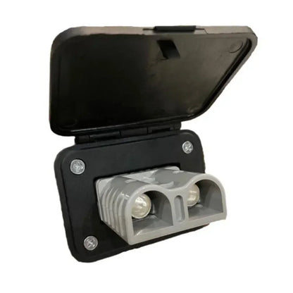 120A FOR Anderson Plug Flush Mount Bracket Plastic Panel Bracket With Cover For Caravan 2 Stitches Automobile Ships Parts