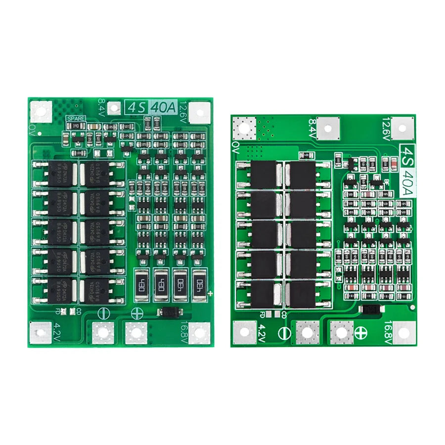 Li-ion Battery Protection Board 40A BMS for 18650 Cells ¨C Enhanced Balanced Version for DIY Battery Packs and Power Tools