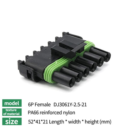2.5 Series Waterproof Connector 1/2/3/4/6 Pin Male Female for Haltech MAP TPS GM