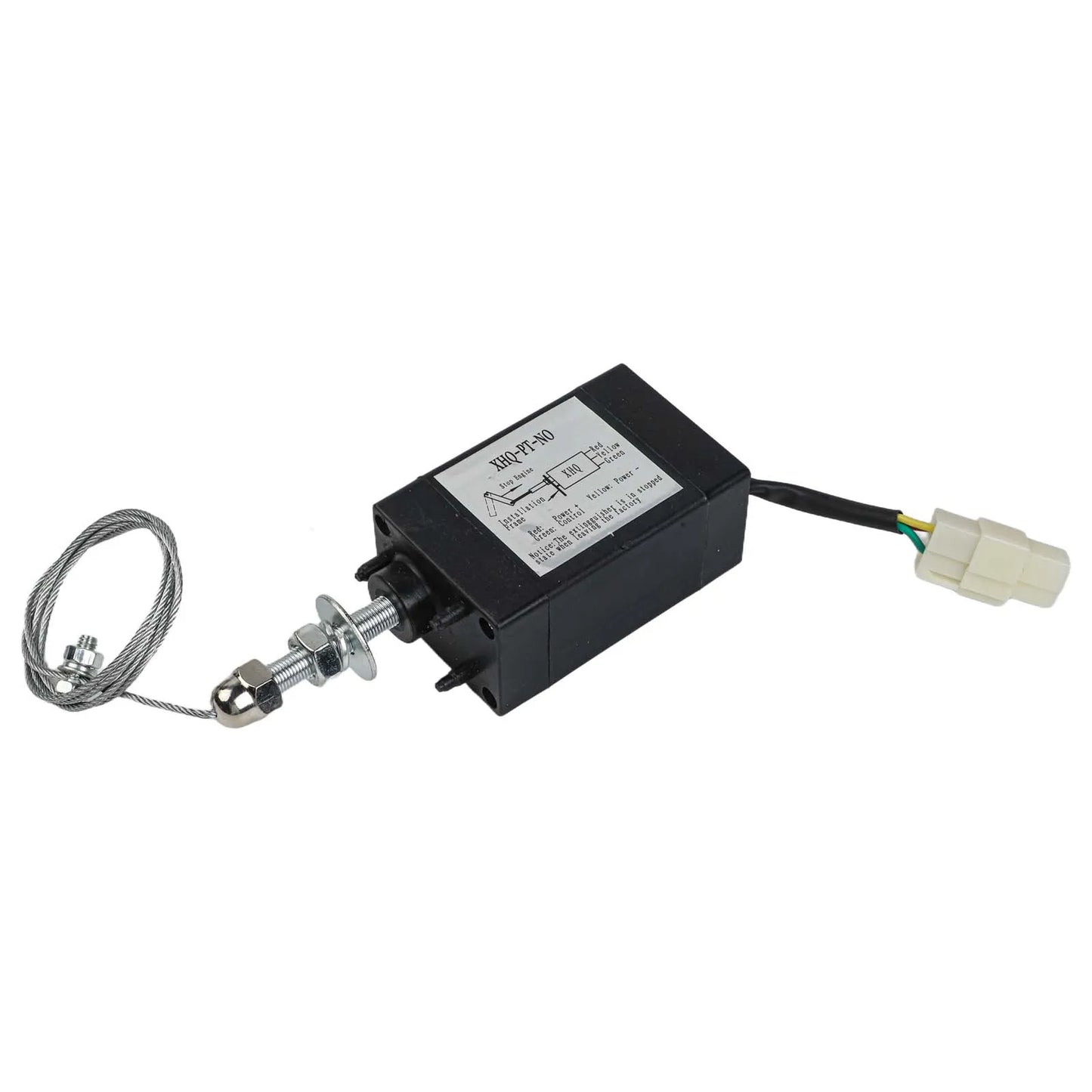 12V Electromagnetic Solenoid Engine Stop XHQ PT Valve for Electric Throttle Adjustment Compatible with Various Engines