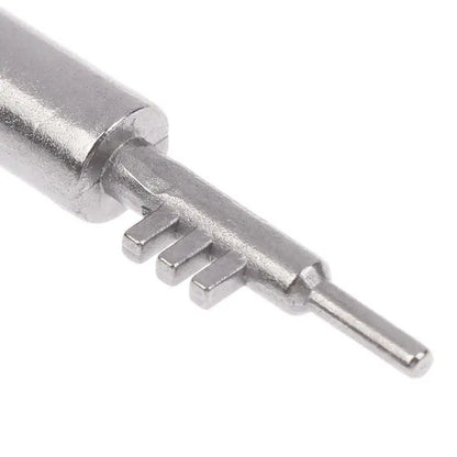New Stainless Steel 3-Tooth Lock Key Blank Universal - Bathroom Door Keys Home Security Replacement Keys