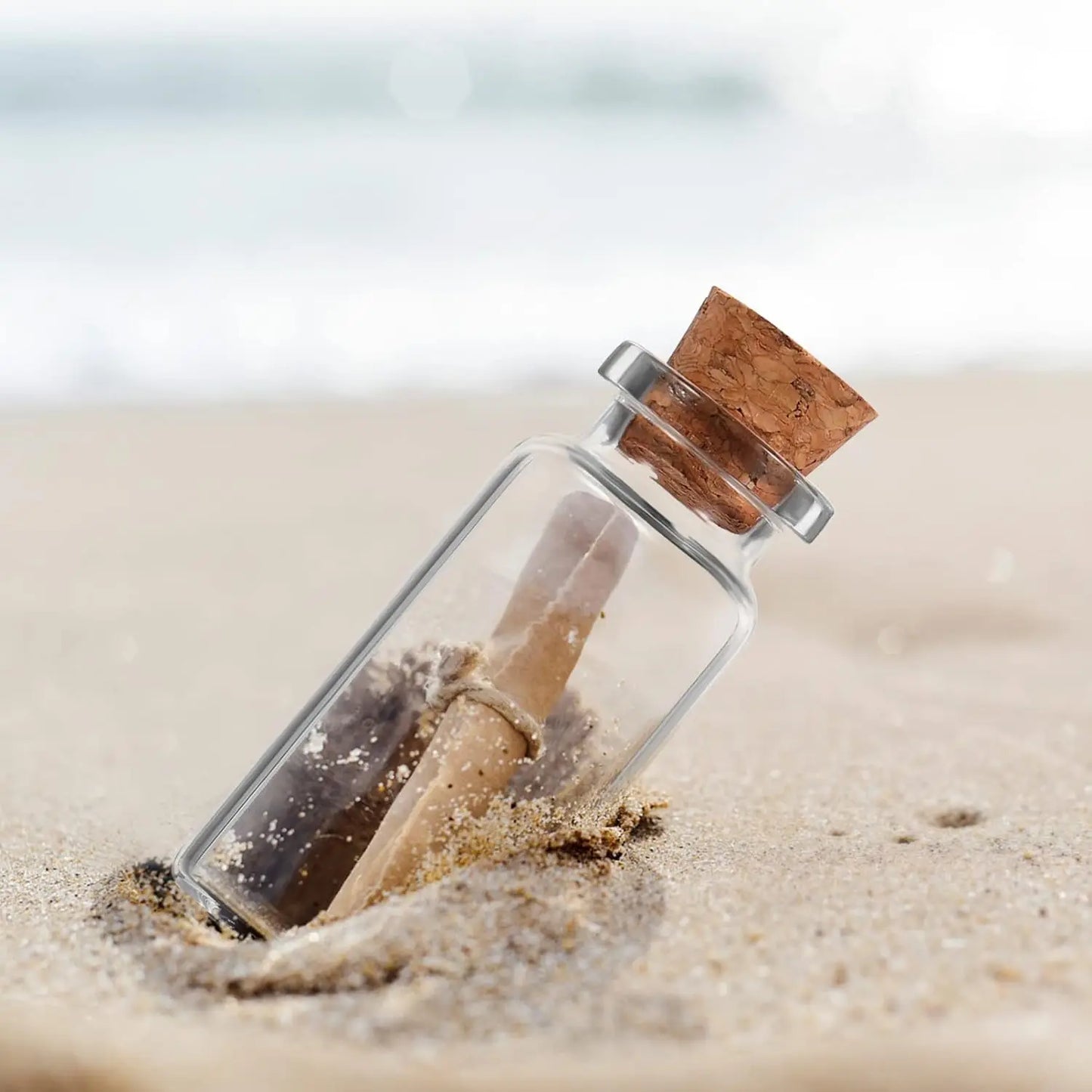Mini Glass Bottles with Cork Stoppers — 5ml to 20ml Vials, 10pcs