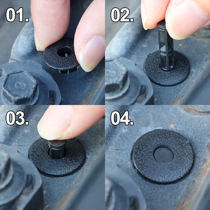 8mm Plastic Rivet Fasteners Push Pin Clips for Car Fender &amp; Bumper — Universal Automotive Body Trim Clips
