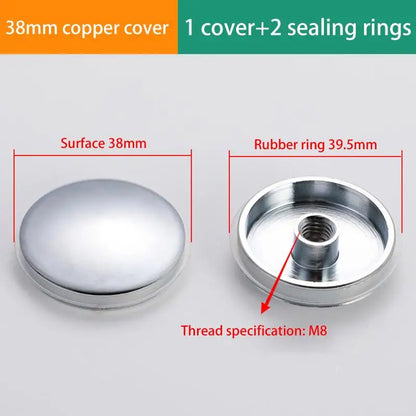 1PCS Replacement Sink/Basin Waste Plug Cap, Easy Pop-Up Click Copper Sink Strainer, Kitchen Bathtub Stopper