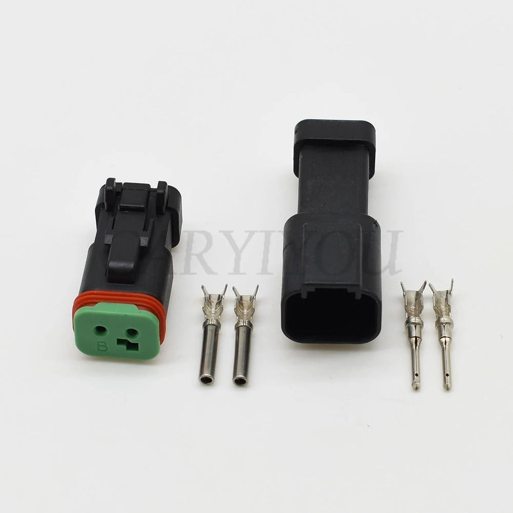 2 Pin Waterproof Automotive Connector Plug Male Female DT Series Wiring Socket for Mazda DT04-2P-E005 DT06-2S-EP06