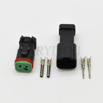 2 Pin Waterproof Automotive Connector Plug Male Female DT Series Wiring Socket for Mazda DT04-2P-E005 DT06-2S-EP06