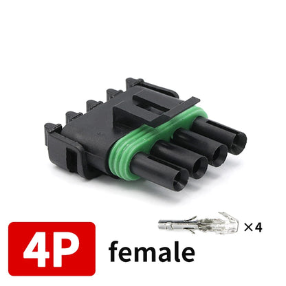 2.5 Series Waterproof Connector 1/2/3/4/6 Pin Male Female for Haltech MAP TPS GM